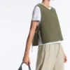 Gilets sans manches matelassés fins en nylon Gilets sans manches matelassés fins en nylon