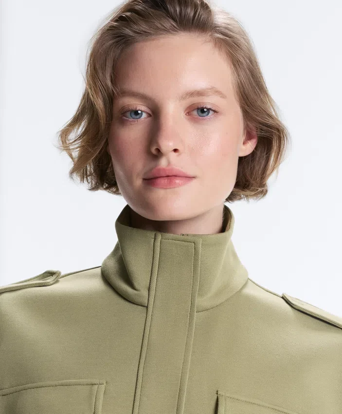 Gilets sans manches utilitaires en piqué avec ceinture en coton Gilets sans manches utilitaires en piqué avec ceinture en coton