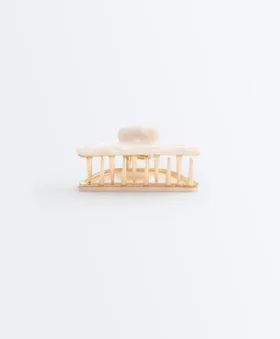 Grande barrette d&rsquo;accessoires cheveux métallique