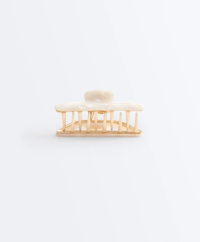 Grande barrette d’accessoires cheveux métallique Grande barrette d’accessoires cheveux métallique