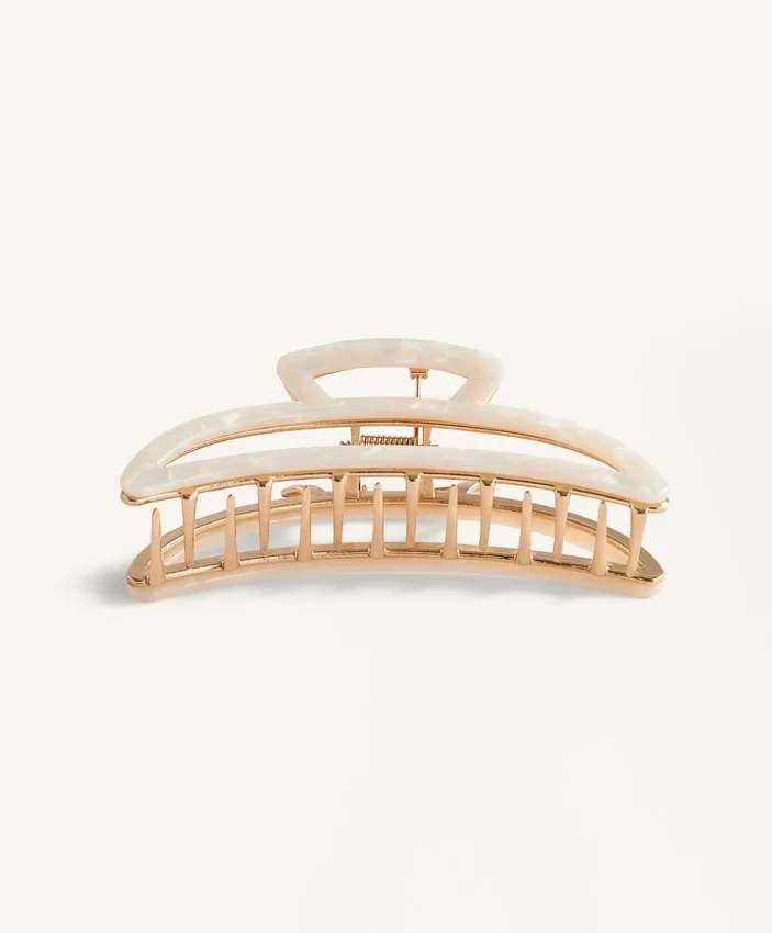 Grande barrette d’accessoires cheveux métallique Grande barrette d’accessoires cheveux métallique