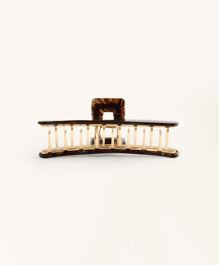Grande barrette d’accessoires cheveux métallique Grande barrette d’accessoires cheveux métallique