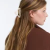 Grande barrette d’accessoires cheveux métallique Grande barrette d’accessoires cheveux métallique