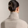 Grande barrette d’accessoires cheveux métallique Grande barrette d’accessoires cheveux métallique
