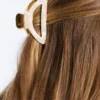 Grande barrette d’accessoires cheveux métallique Grande barrette d’accessoires cheveux métallique