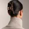 Grande barrette d’accessoires cheveux métallique Grande barrette d’accessoires cheveux métallique