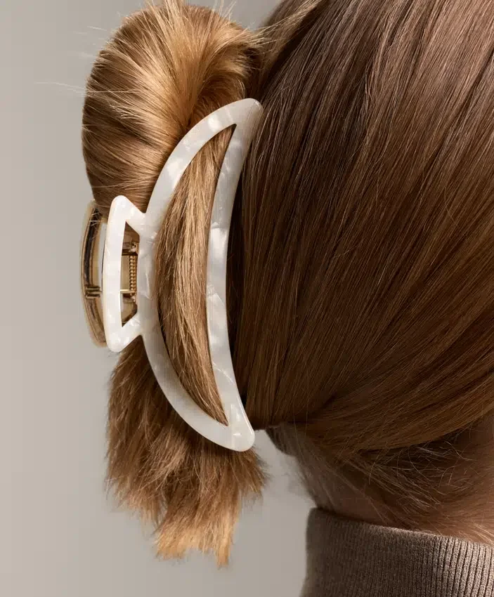Grande barrette d’accessoires cheveux métallique Grande barrette d’accessoires cheveux métallique