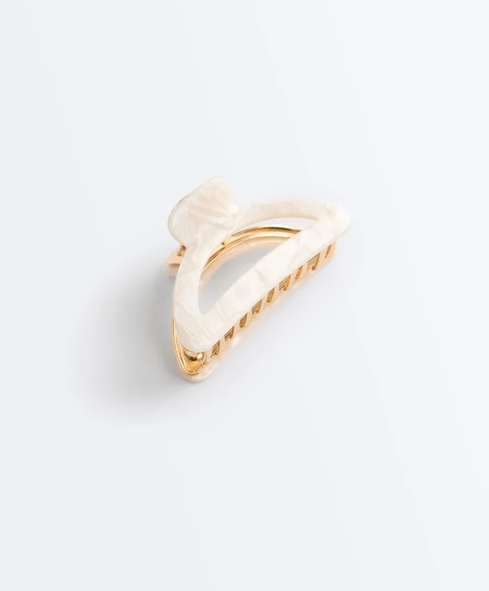 Grande barrette d’accessoires cheveux métallique Grande barrette d’accessoires cheveux métallique