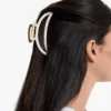 Grande barrette d’accessoires cheveux métallique Grande barrette d’accessoires cheveux métallique