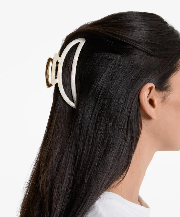 Grande barrette d’accessoires cheveux métallique Grande barrette d’accessoires cheveux métallique