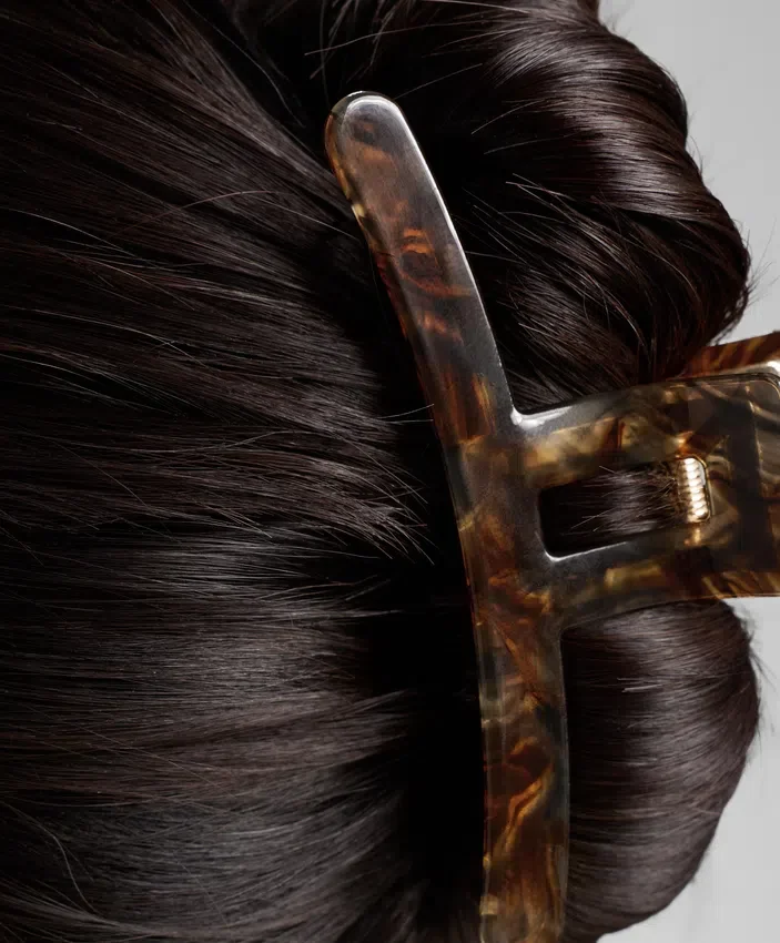 Grande barrette d’accessoires cheveux métallique Grande barrette d’accessoires cheveux métallique