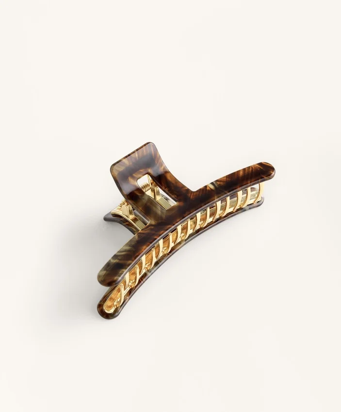 Grande barrette d’accessoires cheveux métallique Grande barrette d’accessoires cheveux métallique