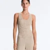 Haut ajusté en tricot côtelé Haut ajusté en tricot côtelé