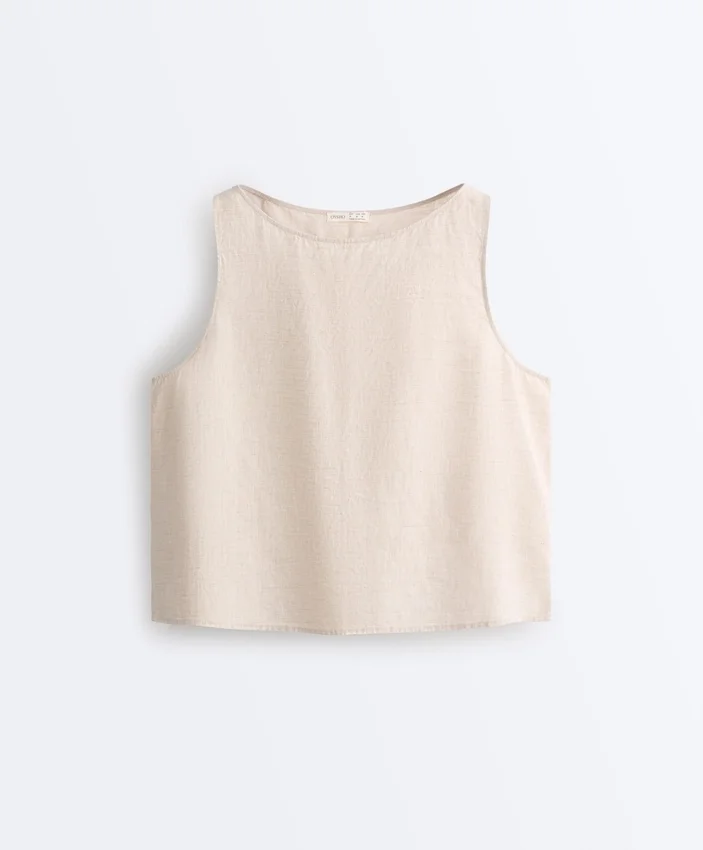 Haut carré 100 % lin Haut carré 100 % lin