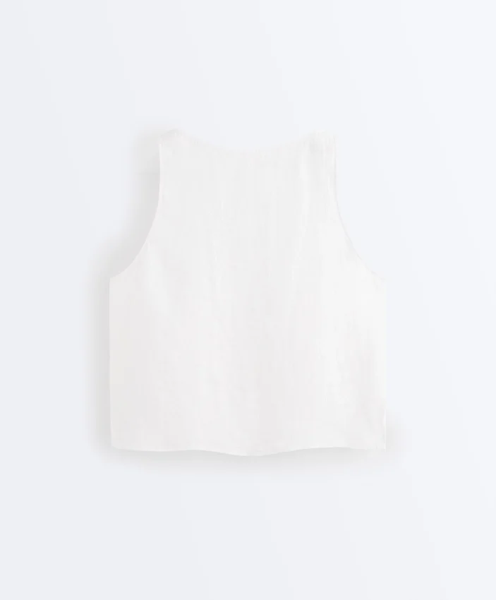 Haut carré 100 % lin Haut carré 100 % lin