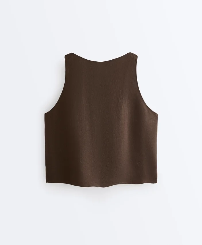 Haut carré 100 % lin Haut carré 100 % lin