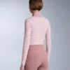 Haut de base thermique en tricot jacquard géométrique Haut de base thermique en tricot jacquard géométrique