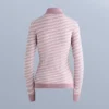 Haut de base thermique en tricot jacquard géométrique Haut de base thermique en tricot jacquard géométrique