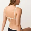Haut de bikini à bordures contrastées Haut de bikini à bordures contrastées