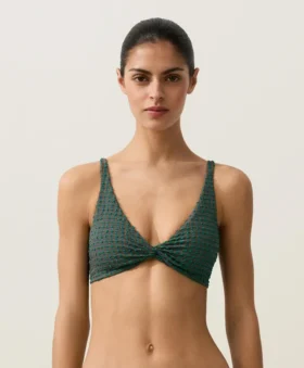 Haut de bikini dos nu à carreaux vichy Haut de bikini dos nu à carreaux vichy