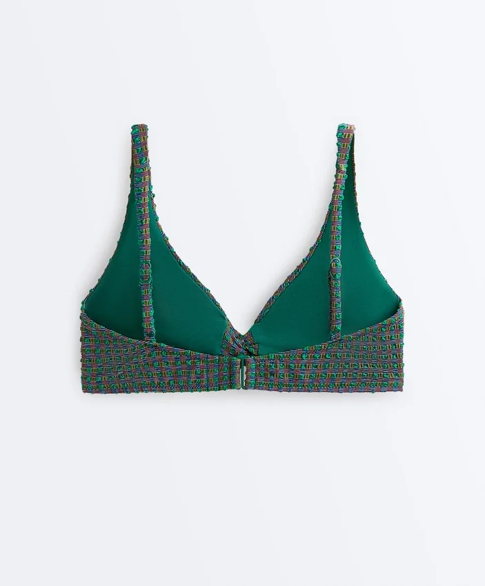 Haut de bikini dos nu à carreaux vichy Haut de bikini dos nu à carreaux vichy