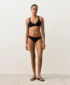 Haut de bikini dos nu à nouer en piqué Haut de bikini dos nu à nouer en piqué