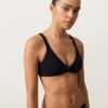 Haut de bikini dos nu à nouer en piqué
