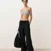 Haut de bikini dos nu à pois en jacquard