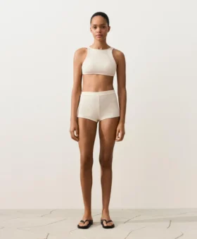Haut de bikini en crochet à texture bulles