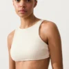Haut de bikini en crochet à texture bulles