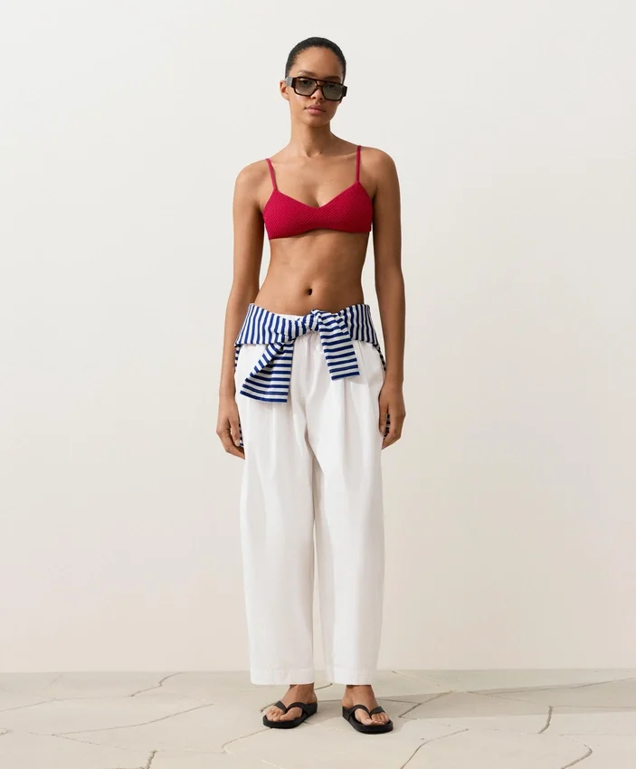 Haut de bikini à texture gaufrée Haut de bikini à texture gaufrée