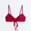 Haut de bikini à texture gaufrée Haut de bikini à texture gaufrée