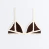 Haut de bikini triangle à bordures contrastées
