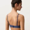 Haut de bikini triangle à carreaux