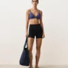 Haut de bikini triangle à carreaux