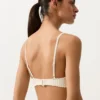Haut de bikini triangle en crochet à texture bulles
