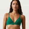 Haut de bikini triangle en piqué Haut de bikini triangle en piqué