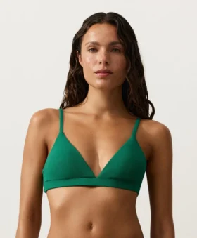 Haut de bikini triangle en piqué Haut de bikini triangle en piqué