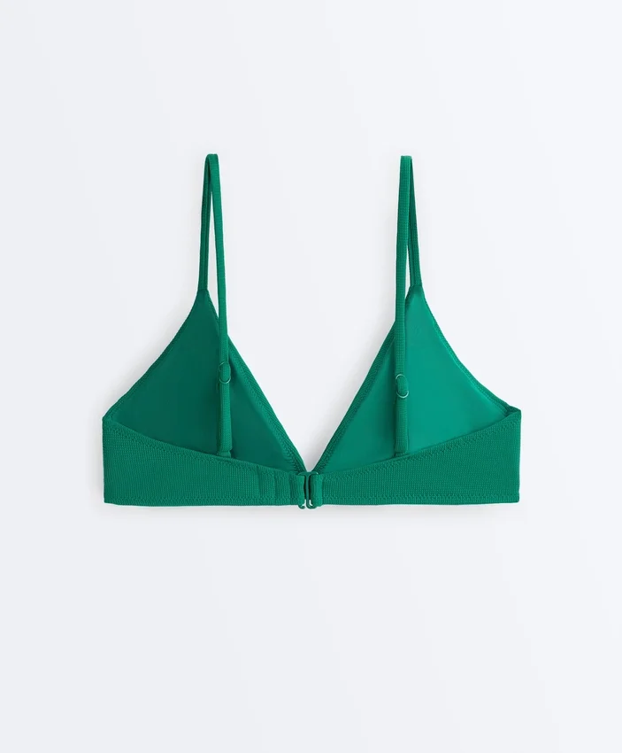 Haut de bikini triangle en piqué Haut de bikini triangle en piqué