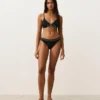 Haut de bikini triangle à passepoil et nouilles