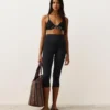 Haut de bikini triangle à passepoil et nouilles
