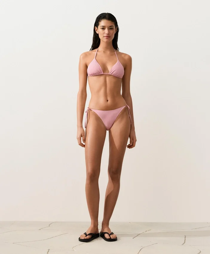 Haut de bikini triangle à rayures Haut de bikini triangle à rayures