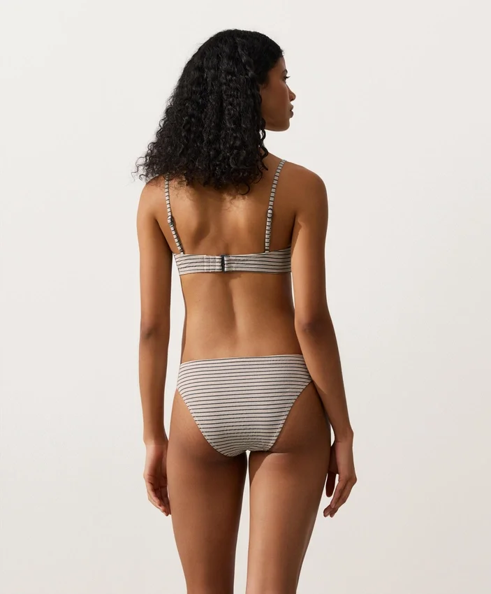 Haut de bikini triangle à rayures Haut de bikini triangle à rayures