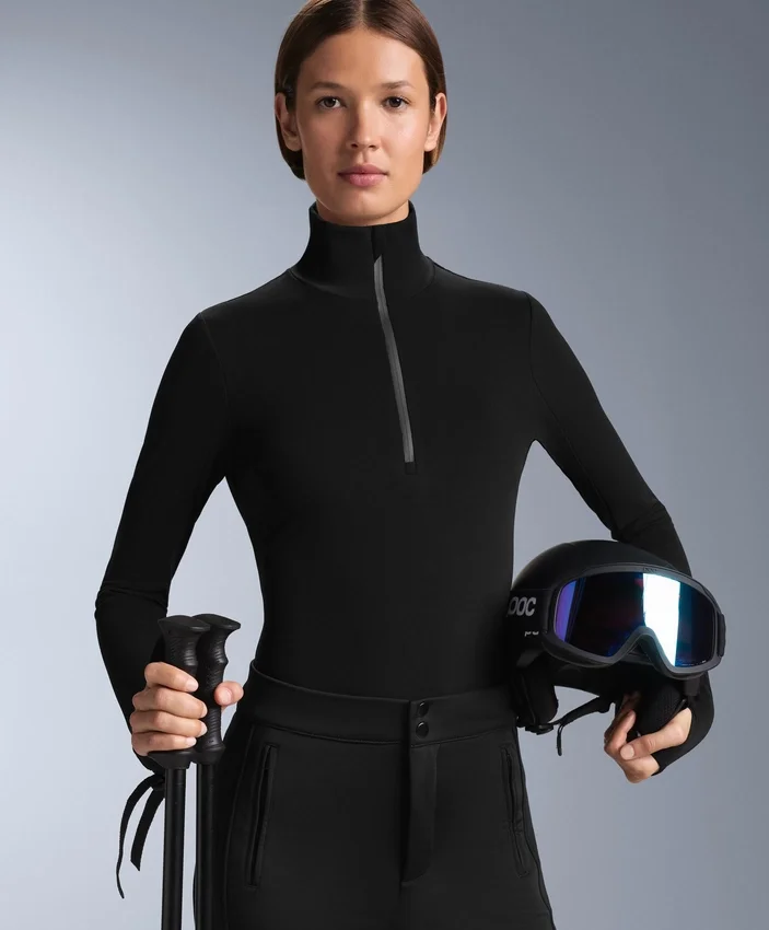 Haut à demi-zip en sous-vêtement thermique Haut à demi-zip en sous-vêtement thermique