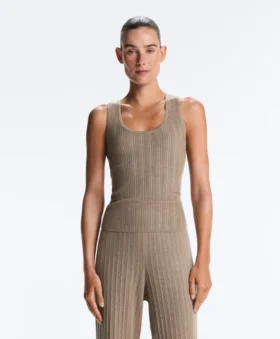 Haut en tricot côtelé