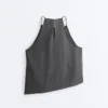 Haut sans manches asymétrique 100 % lin