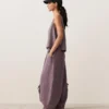 Pantalon bouffant 100 % lin