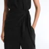 Hauts sans manches 100 % cupro avec foulard Hauts sans manches 100 % cupro avec foulard