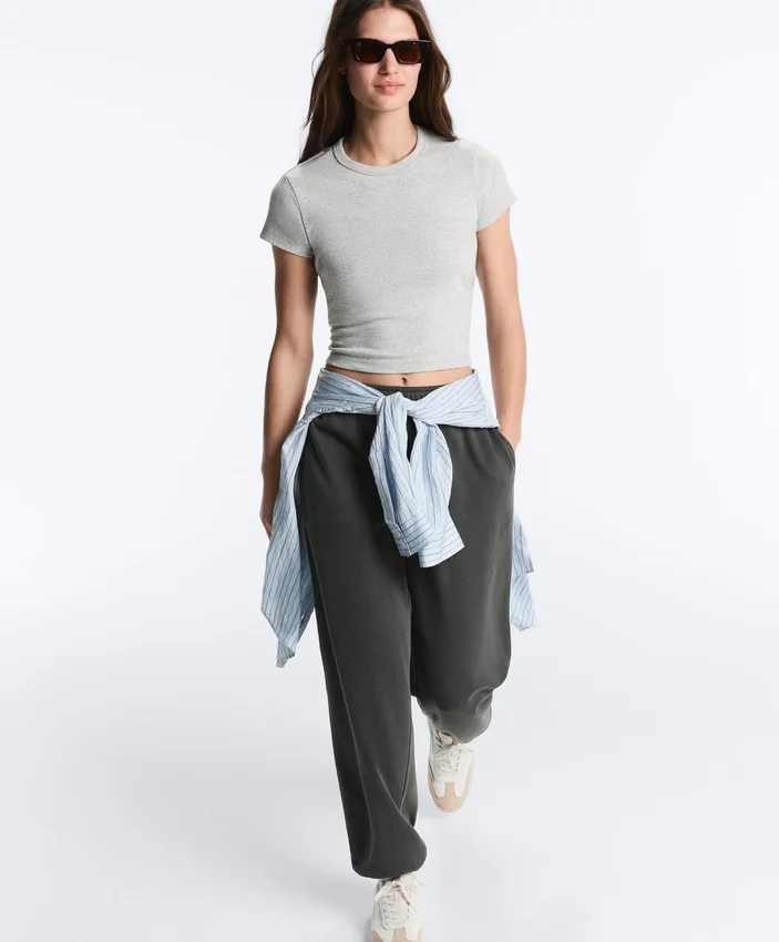 Joggings en coton mélangé Joggings en coton mélangé