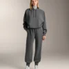 Joggings en modal chiné brossé Joggings en modal chiné brossé